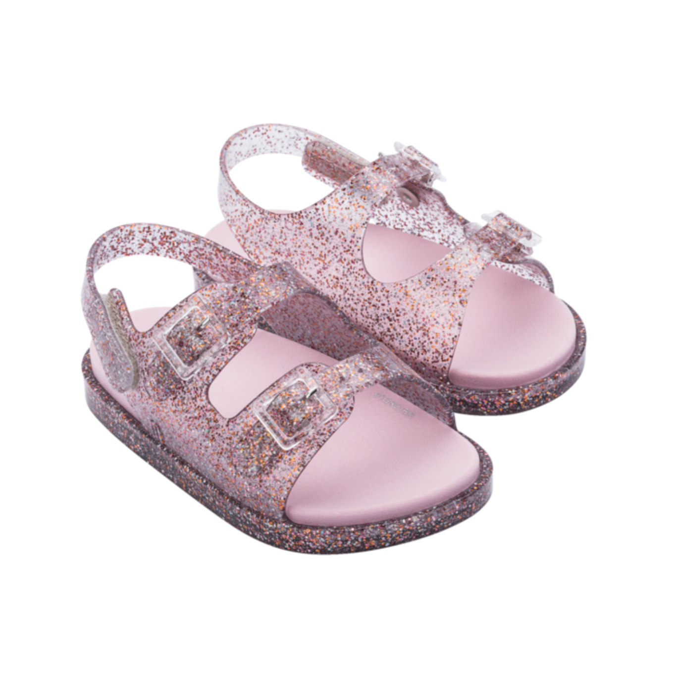 Mini melissa flox hot sale rosa glitter