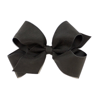 Medium Overlay Grosgrain Bow on Clippie (55+ Colors), Wee Ones, cf-size-antique-white, cf-size-aqua, cf-size-black, cf-size-blue-vapor, cf-size-charcoal, cf-size-coffee, cf-size-colonial-rose