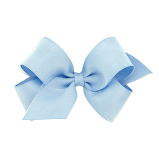 Medium Overlay Grosgrain Bow on Clippie (55+ Colors), Wee Ones, cf-size-antique-white, cf-size-aqua, cf-size-black, cf-size-blue-vapor, cf-size-charcoal, cf-size-coffee, cf-size-colonial-rose