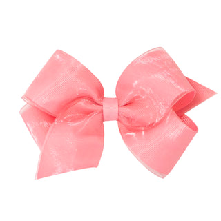 Medium Overlay Grosgrain Bow on Clippie (55+ Colors), Wee Ones, cf-size-antique-white, cf-size-aqua, cf-size-black, cf-size-blue-vapor, cf-size-charcoal, cf-size-coffee, cf-size-colonial-rose