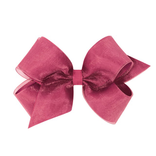 Medium Overlay Grosgrain Bow on Clippie (55+ Colors), Wee Ones, cf-size-antique-white, cf-size-aqua, cf-size-black, cf-size-blue-vapor, cf-size-charcoal, cf-size-coffee, cf-size-colonial-rose