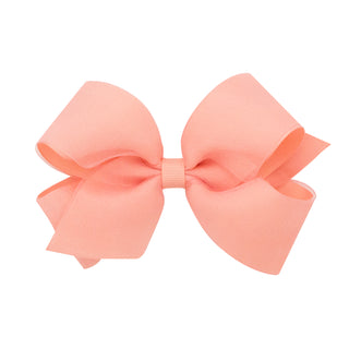 Medium Overlay Grosgrain Bow on Clippie (55+ Colors), Wee Ones, cf-size-antique-white, cf-size-aqua, cf-size-black, cf-size-blue-vapor, cf-size-charcoal, cf-size-coffee, cf-size-colonial-rose