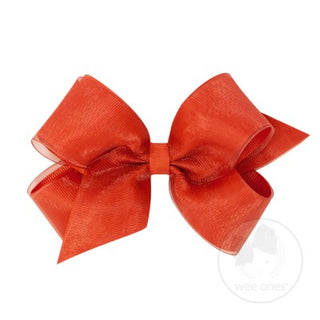 Medium Overlay Grosgrain Bow on Clippie (55+ Colors), Wee Ones, cf-size-antique-white, cf-size-aqua, cf-size-black, cf-size-blue-vapor, cf-size-charcoal, cf-size-coffee, cf-size-colonial-rose