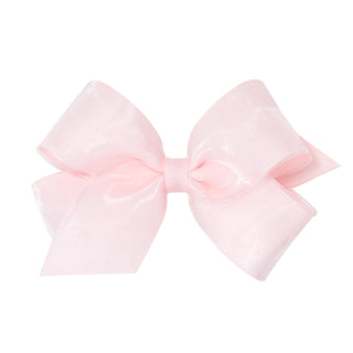 Medium Overlay Grosgrain Bow on Clippie (55+ Colors), Wee Ones, cf-size-antique-white, cf-size-aqua, cf-size-black, cf-size-blue-vapor, cf-size-charcoal, cf-size-coffee, cf-size-colonial-rose