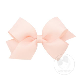 Medium Overlay Grosgrain Bow on Clippie (55+ Colors), Wee Ones, cf-size-antique-white, cf-size-aqua, cf-size-black, cf-size-blue-vapor, cf-size-charcoal, cf-size-coffee, cf-size-colonial-rose