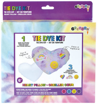 Iscream Tie Dye Heart Pillow Kit, Iscream, Arts & Crafts, EB Girl, EB Girls, Gift, Iscream Tie Dye, Iscream Tie Dye Heart Pillow Kit, Iscream Tie Dye Kit, Tie Dye, Tie Dye Heart Pillow Kit, T