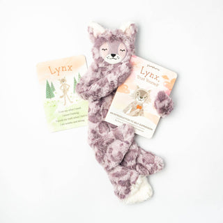 Slumberkins Spotted Lavender Lynx Snuggler - Self Expression, Slumberkins, Lynx, Plush Toy, Slumberkins, Slumberkins Self Expression, Slumberkins Spotted Lavender Lynx Snuggler, Snuggler, Spo