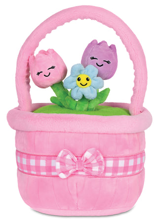 Iscream Flower Basket Fleece Plush, Iscream, cf-type-stuffed-animal, cf-vendor-iscream, Easter, Easter Basket Ideas, EB Boys, EB Girls, Flower Basket Fleece Plush, Iscream, Iscream Easter, Is