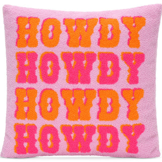 Iscream Howdy Cowgirl Chenille Pillow, Iscream, Chenille Pillow, Cowgirl, Gifts for Girls, Gifts for Tween, Howdy, Howdy Cowgirl, iScream, Iscream Chenille Pillow, iscream pillow, iscream-sho