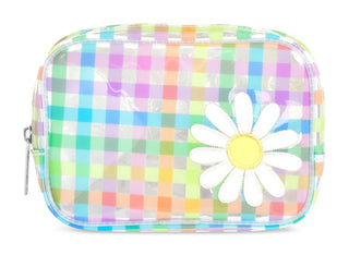 Iscream Daisy Gingham Clear Cosmetic Bag, Iscream, cosmetic bag, Daisy Gingham, Gifts for Girls, Iscream, Iscream Bag, Iscream Daisy Gingham, Iscream Daisy Gingham Clear Cosmetic Bag, iscream