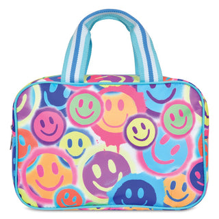 Iscream Spray Paint Smiles Large Cosmetic Bag, Iscream, Bag for Camp, Camp Bag, EB Girls, Gift for Camp, Gifts for Girls, Iscream, Iscream Bag, Iscream Cosmetic Bag, Iscream Large Cosmetic Ba