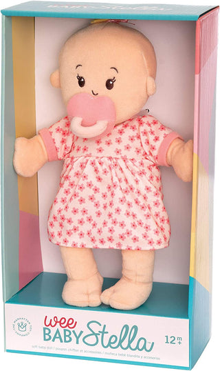 Manhattan Toy Co Wee Baby Stella Peach Doll, Manhattan Toy Co, Baby Doll, Baby Stella, cf-type-dolls, cf-vendor-manhattan-toy-co, Doll, Manhattan Toy Co, Manhattan Toy Co Doll, Plush Doll, We