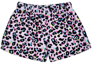 Iscream Pink Leopard Plush Shorts, iScream, Corgi, EB Girls, Fleece Shorts, Gifts for Tween, Girls Sleep Shorts, iscream, Iscream Pink Leopard, Iscream Pink Leopard Plush Shorts, iscream shor