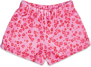 Iscream Lovely Leopard Plush Shorts, Iscream, Fleece Shorts, Gifts for Tween, Girls Sleep Shorts, iscream, Iscream Lovely Leopard, Iscream Plush Shorts, iscream shorts, Iscream Valentines, is