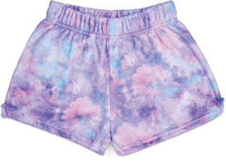 Iscream Purple Sky Plush Shorts, Iscream, Cheerful Clouds Plush Shorts, Fleece Shorts, Gifts for Tween, Girls Sleep Shorts, iscream, Iscream Cheerful Clouds, Iscream Cheerful Clouds Plush Sho