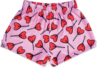 Iscream Lollipops Plush Shorts, Iscream, Fleece Shorts, Gifts for Tween, Girls Sleep Shorts, Heart Lollipops, iscream, Iscream Lollipops, Iscream Plush Shorts, iscream shorts, Iscream Valenti