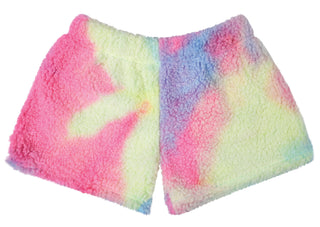 Iscream Rainbow Sherpa Shorts, Iscream, cf-size-medium-10-12, cf-type-plush-shorts, cf-vendor-iscream, Gifts for Tween, Girls Sleep Shorts, iscream, Iscream Rainbow Sherpa, Iscream Sherpa Sho