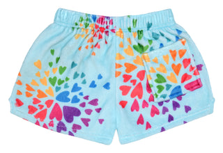 Iscream Bursting Hearts Plush Shorts, Iscream, Bursting Hearts, cf-size-large-14, cf-type-plush-shorts, cf-vendor-iscream, Fleece Shorts, Gifts for Tween, Girls Sleep Shorts, iscream, Iscream