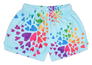 Iscream Bursting Hearts Plush Shorts, Iscream, Bursting Hearts, cf-size-large-14, cf-type-plush-shorts, cf-vendor-iscream, Fleece Shorts, Gifts for Tween, Girls Sleep Shorts, iscream, Iscream