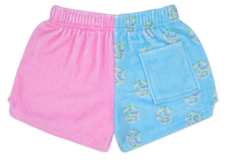 Iscream Peace and Love Plush Shorts, Iscream, Fleece Shorts, Gifts for Tween, Girls Sleep Shorts, iscream, Iscream Plush Shorts, iscream shorts, Iscream Valentines, iscream-shop, Peace and Lo