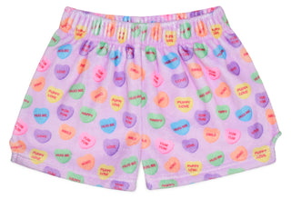 Iscream Sweet Talk Plush Shorts, Iscream, Candy Hearts, Fleece Shorts, Gifts for Tween, Girls Sleep Shorts, iscream, Iscream Plush Shorts, iscream shorts, Iscream Valentines, iscream-shop, pl