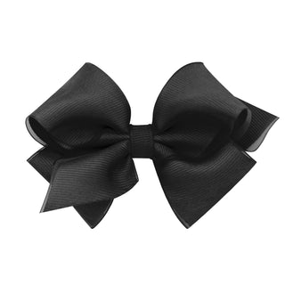 Extra Small Overlay Grosgrain Bow on Clippie (50+ Colors), Wee Ones, cf-size-aqua, cf-size-black, cf-size-blue, cf-size-blue-vapor, cf-size-carmandy, cf-size-coffee, cf-size-dark-navy, cf-siz