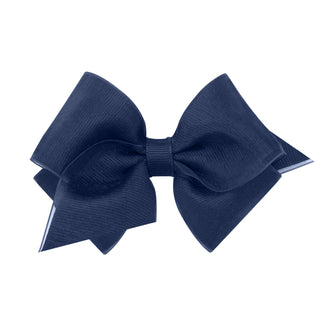 Extra Small Overlay Grosgrain Bow on Clippie (50+ Colors), Wee Ones, cf-size-aqua, cf-size-black, cf-size-blue, cf-size-blue-vapor, cf-size-carmandy, cf-size-coffee, cf-size-dark-navy, cf-siz