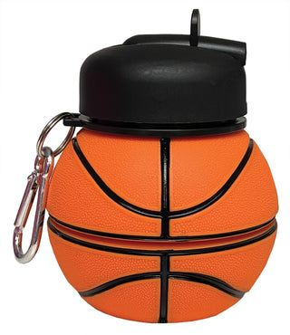 Iscream Basketball Silicone Collapsible Water Bottle, Iscream, Basketball, Basketball Silicone Collapsible Water Bottle, Boy Water Bottle, Camp, Collapsible Water Bottle, Iscream, Iscream Bas