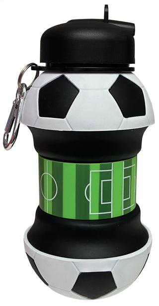 Iscream Soccer Silicone Collapsible Water Bottle, Iscream, Boy Water Bottle, Camp, Collapsible Water Bottle, Iscream, Iscream Silicone Collapsible Water Bottle, Iscream Soccer, Iscream Soccer