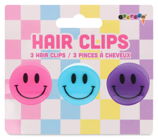 Iscream Smiles Hair Clip Set, Iscream, EB Girls, Gifts, Girls, Hair Accessories, Hair Clip Set, Hair Clips, Iscream, Iscream Hair Clip Set, iscream-shop, Smile, Smiley, Smiley Face, Tween, Tw