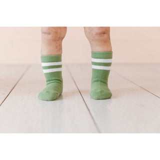 Little Stocking Co Midi Sock Set (3 Pair) - Garden Striped, Little Stocking Co, cf-size-0-6-months, cf-size-7-10y, cf-type-ruffle-socks, cf-vendor-little-stocking-co, Little Stocking Co, Litt