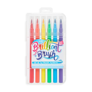 Ooly Brilliant Brush Markers, Ooly, Art Supplies, Arts & Crafts, EB Boys, EB Girls, Ooly, Ooly Markers, Stocking Stuffer, Stocking Stuffers, Toy, Toys, Markers - Basically Bows & Bowties