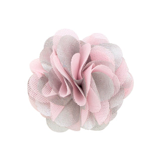 Medium Metallic Puff on Clippie - 6 Colors, Wee Ones, cf-type-hair-bow, cf-vendor-wee-ones, Flower, Flower on Clippie, Hair Bow, Hair Bow Flower, Medium Metallic Puff on Clippie, Metallic Flo