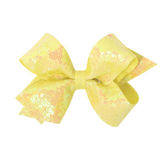 Medium Iridescent Sequin Hair Bow on Clippie - 12 Colors, Wee Ones, Alligator Clip, Alligator Clip Hair Bow, cf-type-hair-bow, cf-vendor-wee-ones, Clippie, Clippie Hair Bow, Hair Bow, Hair Bo