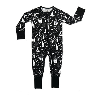 Hocus Pocus Halloween Bamboo Convertible Romper Sleeper, Emerson and Friends, Bamboo, Bamboo Pajamas, cf-size-12-18-months, cf-size-18-24-months, cf-type-pajamas, cf-vendor-emerson-and-friend