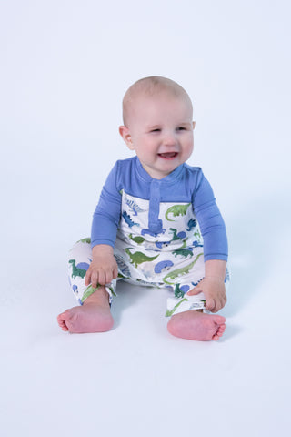 Angel Dear Painterly Dino Romper with Pockets, Angel Dear, Angel Dear, Angel Dear Fall 2022, Angel Dear Ruffle Romper, cf-size-12-18-months, cf-type-romper, cf-vendor-angel-dear, CM22, Dino, 