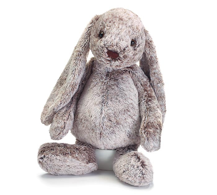 Gray Plush Bunny Easter Basket