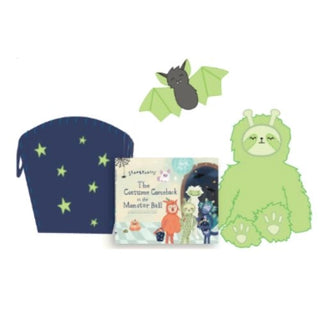 Slumberkins Alien Basket & Costume Comeback Hardcover Book, Slumberkins, Alien, Alien Basket & Costume Comeback Hardcover Book, alien Slumberkin, Bat, Boo Basket, Book, Books, cf-type-toys, c