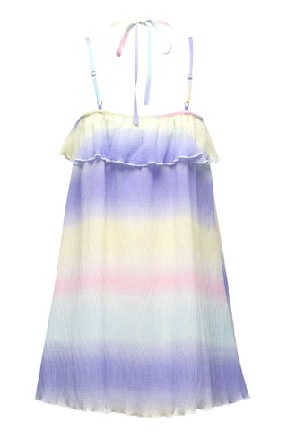 Hannah Banana Multicolor Ombre Ruffled Slip Dress, Hannah Banana, cf-size-10, cf-size-12, cf-type-dress, cf-vendor-hannah-banana, CM22, Gbym, Hannah Banana, Hannah Banana Dress, Hannah Banana