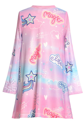 Baby Sara Unicorn A-Line Mesh L/S Dress, Baby Sara, Baby Sara, Baby Sara Dress, Baby Sara Unicorn A-Line Mesh L/S Dress, Baby Sara Unicorn A-Line Mesh Long Sleeve Dress, cf-size-2t, cf-type-d