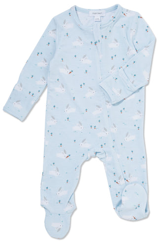 Angel Dear Baby Bunnies Blue Bamboo Footie with Zipper, Angel Dear, angel Dear, Angel Dear Baby Bunnies Blue Bamboo Footie with Zipper, Angel Dear Bamboo Footie, Angel Dear Bunnies, Angel Dea