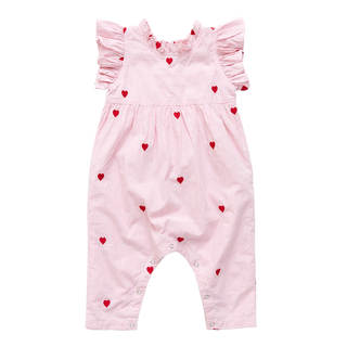 Pink Chicken Baby Girls Jennifer Jumper - Heart Embroidery, Pink Chicken, cf-size-12-18-months, cf-size-3-6-months, cf-size-6-12-months, cf-type-baby-&-toddler-dresses, cf-vendor-pink-chicken