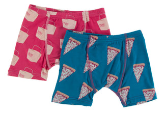 KicKee Pants Seaport Pizza Slices & Cherry Pie Takeout Boys Boxer Briefs Set, KicKee Pants, Boxer Briefs, Boys Boxers, Cherry Pie Takeout, CM22, Els PW 8598, KicKee Pants, KicKee Pants Boxer 