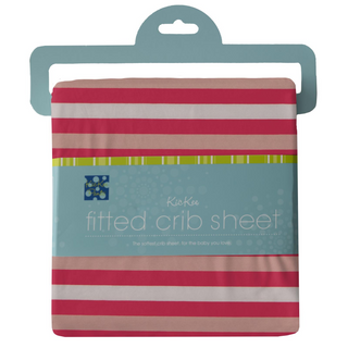 KicKee Pants Hopscotch Stripe Fitted Crib Sheet, KicKee Pants, cf-type-crib-sheet, cf-vendor-kickee-pants, CM22, Crib Sheet, Fitted crib Sheet, KicKee, KicKee Crib Sheet, KicKee Pants, KicKee