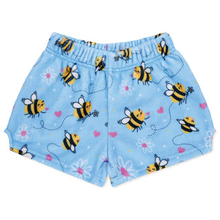 Iscream Bee Loved Plush Shorts, Iscream, Bee, Bee Loved, Bumble Bee, cf-size-medium-10-12, cf-type-plush-shorts, cf-vendor-iscream, EB Girls, Fleece Shorts, Gifts for Tween, Girls Sleep Short