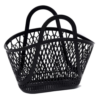 Sun Jellies Betty Basket - Black, Sun Jellies, Betty Basket, Black, Boo Basket, cf-type-bag, cf-vendor-sun-jellies, Jelly Bag, Latte, Sun Jellies, Sun Jellies Bag, Sun Jellies Betty Basket, S