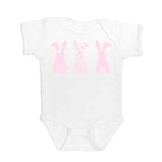 Sweet Wink Gingham Bunny S/S White Bodysuit, Sweet Wink, cf-size-0-3-months, cf-size-6-12-months, cf-type-tee, cf-vendor-sweet-wink, Easter, Easter Tee, EB Baby, EB Girls, Gingham Bunny, Swee