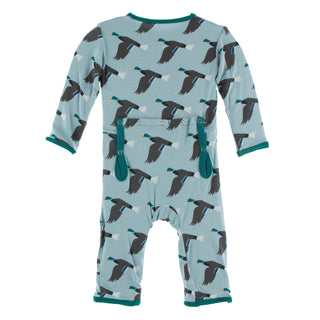 KicKee Pants Jade Mallard Duck Coverall with Snaps, KicKee Pants, CM22, Coverall, Coveralls, Fitted Coverall, KciKee Coverall, KicKee, KicKee Coverall, KicKee Pants, KicKee Pants Coverall, Ki