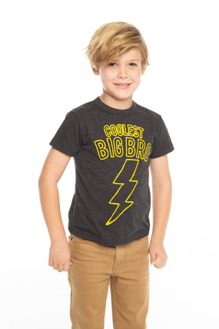 Chaser Coolest Big Bro Black Tee, Chaser, Big Bro, Big Brother, Big Brother Shirt, Brother Shirt, Chaser, Chaser Coolest Big Bro Black Tee, Chaser Kid, Chaser Kids, Chaser Kids Tee, Chser Kid