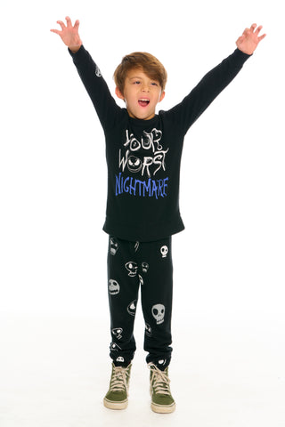 Chaser Nightmare Before Christmas Worst Night Sweatshirt, Chaser, All Things Holiday, Boys Clothing, Boys Tee, cf-size-4, cf-size-5, cf-size-6, cf-size-7, cf-type-tee, cf-vendor-chaser, Chase